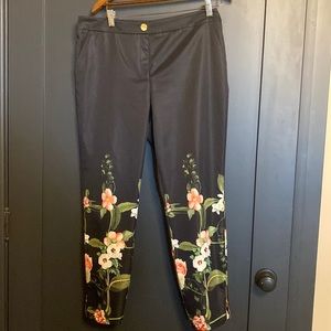 Satin Floral Ted Baker Dress Pants
